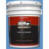 BEHR PREMIUM PLUS 5 gal. #MQ4-26 Come Sail Away Flat Exterior Paint & Primer