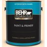 BEHR PREMIUM PLUS 1 gal. #310C-1 Kansas Grain Satin Enamel Exterior Paint & Primer