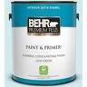 BEHR PREMIUM PLUS 1 gal. #510A-2 Salty Tear Satin Enamel Low Odor Interior Paint & Primer