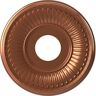 Ekena Millwork 13" OD x 3-1/2" ID x 3/4" P Berkshire Thermoformed PVC Ceiling Medallion Fits Canopies up to 5 3/4", Bright Coat Copper