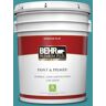 BEHR PREMIUM PLUS 5 gal. #520D-6 Lagoon Flat Low Odor Interior Paint & Primer