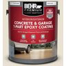 BEHR PREMIUM 1 gal. #BXC-62 Alabaster Self-Priming 1-Part Epoxy Satin Interior/Exterior Concrete and Garage Floor Paint