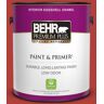 BEHR PREMIUM PLUS 1 gal. #170B-7 Red Tomato Eggshell Enamel Low Odor Interior Paint & Primer