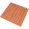 Forest Floor Mahogany Printed Wood Grain 24 in. x 24 in. x 3/8 in. Interlocking EVA Foam Flooring Mat (24 sq. ft. / pack)