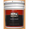 BEHR PREMIUM PLUS 5 gal. #M240-6 Stunning Gold Flat Exterior Paint & Primer