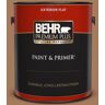 BEHR PREMIUM PLUS 1 gal. #260F-6 Smokey Topaz Flat Exterior Paint & Primer