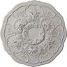 Ekena Millwork 22-1/2 in. x 1-1/2 in. Cornelia Urethane Ceiling Medallion (Fits Canopies upto 4 in.), Ultra Pure White