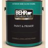 BEHR PREMIUM PLUS 1 gal. #ICC-21 Baked Scone Semi-Gloss Enamel Exterior Paint & Primer