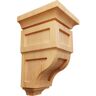 Ekena Millwork 3-1/2 in. x 6 in. x 3-3/4 in. Red Oak Mini Reyes Wood Corbel