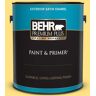 BEHR PREMIUM PLUS 1 gal. #360B-4 Sweet Chamomile Satin Enamel Exterior Paint & Primer