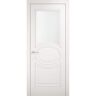 VDOMDOORS 7012 28 in. x 80 in. Universal Handling 1/2-Lite Frosted Glass Solid White Finished Pine MDF Double Prehung French Door