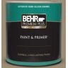 BEHR PREMIUM PLUS 1 qt. #740D-5 Twig Basket Semi-Gloss Enamel Exterior Paint & Primer