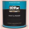 BEHR PREMIUM PLUS 1 qt. #M170-1 Pink Elephant Satin Enamel Exterior Paint & Primer