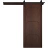 VeryCustom 42 in. x 84 in. The Harlow III Sable Wood Sliding Barn Door with Hardware Kit