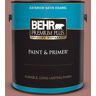 BEHR PREMIUM PLUS 1 gal. #160F-5 Rum Spice Satin Enamel Exterior Paint & Primer