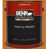 BEHR PREMIUM PLUS 1 gal. #S-H-270 October Flat Exterior Paint & Primer