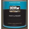 BEHR PREMIUM PLUS 1 qt. #S-H-730 Eagle Rock Satin Enamel Exterior Paint & Primer