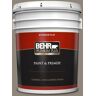 BEHR PREMIUM PLUS 5 gal. #T16-08 Fifth Olive-Nue Flat Exterior Paint & Primer