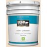 BEHR PREMIUM PLUS 5 gal. #OR-W02 So Much Fawn Satin Enamel Low Odor Interior Paint & Primer