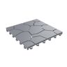 Pure 11.5 in. x 11.5 in. Outdoor Interlocking Polypropylene Patio and Deck Tile Flooring in Stone Grey (Set of 6)