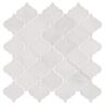 MSI Greecian White Riptide Arabesque 13.25 in. x 13.75 in. Polished Marble Look Floor and Wall Tile (10 sq. ft./Case)
