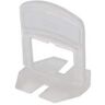 DTA Universal Flatout Clip White 1/8 in. Plastic Tile Leveling Spacer System 500-Pack