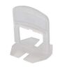 DTA Universal Flatout Clip White 1/8 in. Plastic Tile Leveling Spacer System 2000-Pack