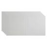 Fasade Border Fill 2 ft. x 4 ft. Glue Up Vinyl Ceiling Tile in Gloss White (40 sq. ft.)