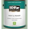 BEHR PREMIUM PLUS 1 gal. #S400-4 Azalea Leaf Semi-Gloss Enamel Low Odor Interior Paint & Primer