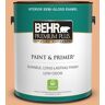 BEHR PREMIUM PLUS 1 gal. #M220-4 Trick or Treat Semi-Gloss Enamel Low Odor Interior Paint & Primer