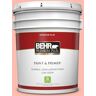 BEHR PREMIUM PLUS 5 gal. #190C-3 Sweet Nectar Flat Low Odor Interior Paint & Primer