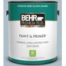 BEHR PREMIUM PLUS 1 gal. #570E-3 Liberty Gray Semi-Gloss Enamel Low Odor Interior Paint & Primer