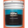 BEHR PREMIUM PLUS 5 gal. #P190-6 Emergency Zone Satin Enamel Exterior Paint & Primer