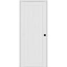 Belldinni Shaker 36 in. x 84 in. 1 Panel Left-Hand Bianco Noble Wood Composite DIY-Friendly Single Prehung Interior Door