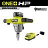 RYOBI ONE+ 18V HP 1/2 in. Mud Mixer Kit with 4.0 Ah Battery and Charger