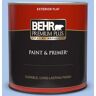 BEHR PREMIUM PLUS 1 qt. #P530-2 Promise Keeping Flat Exterior Paint & Primer