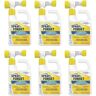 Spray & Forget 1 qt. House and Deck Outdoor Cleaner with Hose End Adapter, Stain Remover (6-Pack)