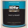 BEHR PREMIUM PLUS 1 qt. #PWN-42 Parisian Taupe Satin Enamel Exterior Paint & Primer