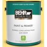 BEHR PREMIUM PLUS 1 gal. #360B-4 Sweet Chamomile Semi-Gloss Enamel Low Odor Interior Paint & Primer