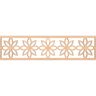 Ekena Millwork Daisy Fretwork 0.375 in. D x 47 in. W x 12 in. L Red Oak Wood Panel Moulding