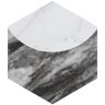 Merola Tile Classico Bardiglio Hex Moon Carrara 7 in. x 8 in. Porcelain Floor and Wall Tile (7.5 sq. ft./Case)