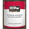 BEHR PREMIUM PLUS 1 gal. #S-H-730 Eagle Rock Hi-Gloss Enamel Interior/Exterior Paint