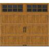 Clopay Gallery Steel Long Panel 9 ft x 7 ft Insulated 6.5 R-Value Wood Look Walnut Garage Door with SQ24 Windows