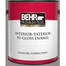 BEHR PREMIUM PLUS 1 gal. #790F-4 Creek Bend Hi-Gloss Enamel Interior/Exterior Paint