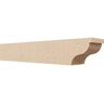 Ekena Millwork 6-in. x 6-in. x 36-in. Garner Woodgrain, Primed Tan Timberthane Polyurethane Rafter Tail Brace