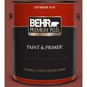 BEHR PREMIUM PLUS 1 gal. #ECC-46-3 Red Hawk Flat Exterior Paint & Primer