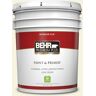 BEHR PREMIUM PLUS 5 gal. #BWC-03 Lively White Flat Low Odor Interior Paint & Primer