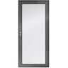 Andersen 4000 Series 36 in. x 80 in. Charcoal Gray Left-Hand Full View Interchangeable Aluminum Storm Door