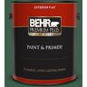 BEHR PREMIUM PLUS 1 gal. #470D-7 Windy Pine Flat Exterior Paint & Primer