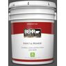 BEHR PREMIUM PLUS 5 gal. #N460-7 Space Black Flat Low Odor Interior Paint & Primer